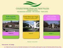 Tablet Screenshot of collegetroisvallees.be